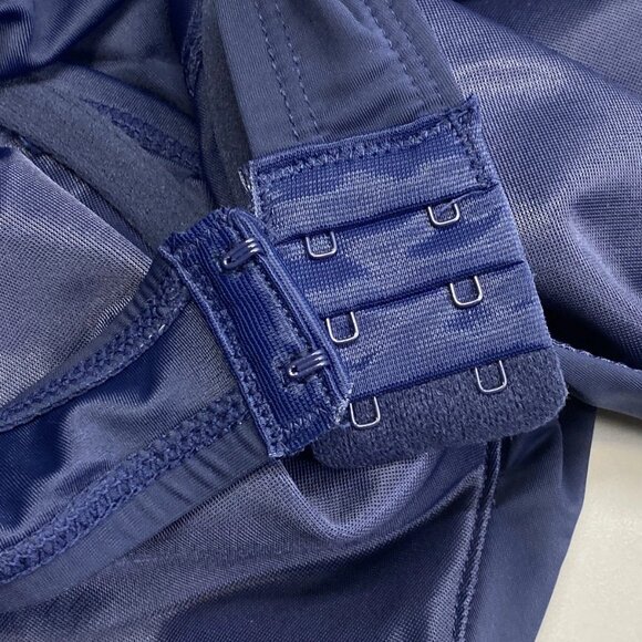 Miraclesuit Women’s Tankini Surplice Underwire Top “Midnight Blue” Size 38DD - Picture 5 of 10